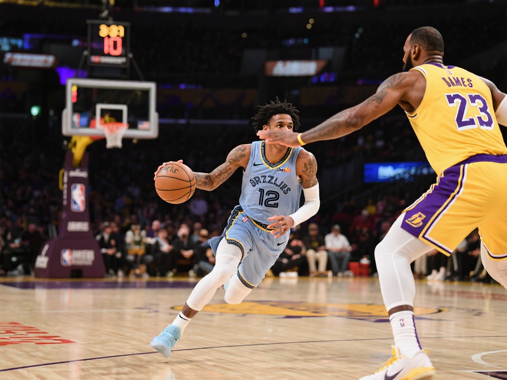 湖人大战灰熊：詹姆斯3月30日精彩常规赛集锦